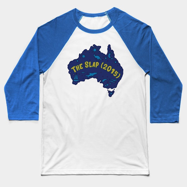 AUSSIE MAP THE SLAP Baseball T-Shirt by elsa-HD